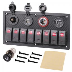ELING Multi-functional 8 Gang Switch Panel ELING Multi-functional 8 Gang Switch Panel